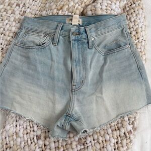 Madewell Light Blue Jean Shorts